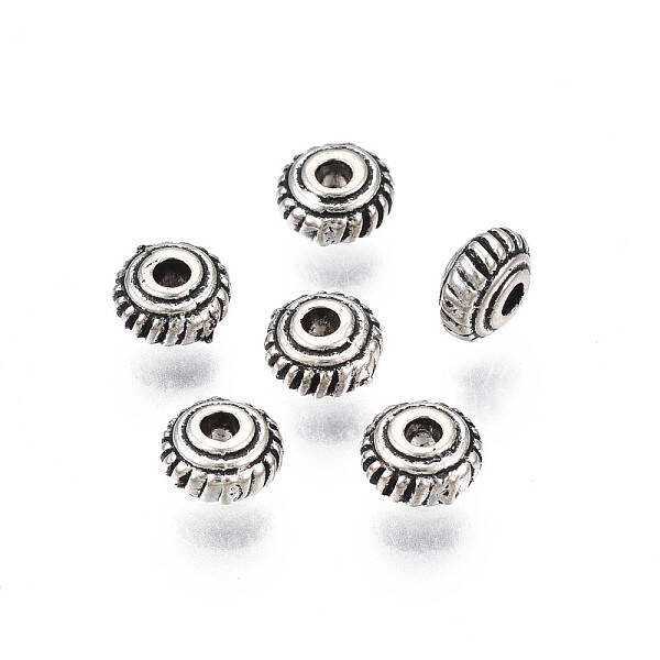 Tibetan Style Alloy Spacer Beads