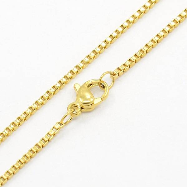 Unisex 304 Stainless Steel Box Chain Necklaces