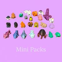 Mini packs of Articulating Animal figurines Decor Gifts Toy