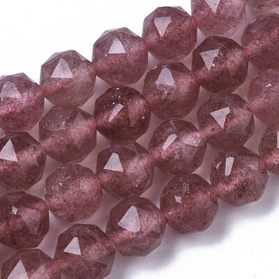 Natural Strawberry Quartz Beads Strands