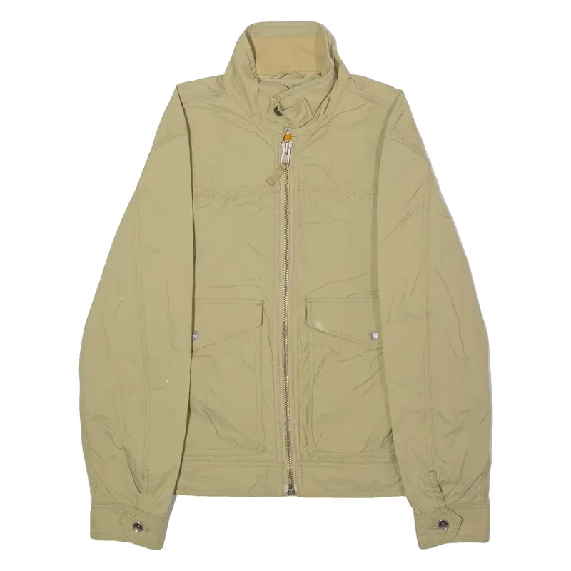 TIMBERLAND Mens Lined Jacket Beige Canvas Nylon S