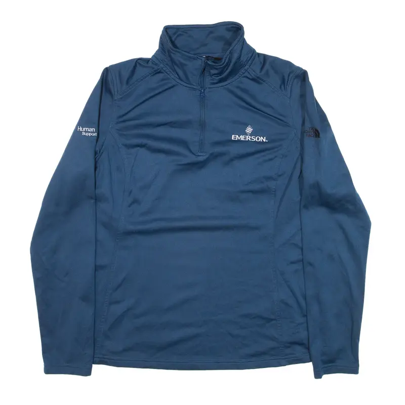 THE NORTH FACE Sweatshirt Blue 1/4 Zip Womens L
