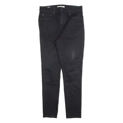 LEVI'S 721 High Rise Womens Jeans Black Slim Skinny W29 L28