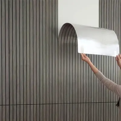 3D Wood Grain Wall Panel, Self-adhesive Paint Wallpaper, Easy To Install & Remove Wall Decoration for Home Living Room Bedroo...