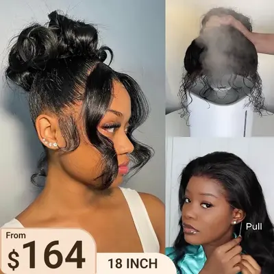 Face Framing Body Wave Invisi Strap Snug Fit 360 Transparent Lace Frontal Bleached Knots Pre Cut Lace Wig