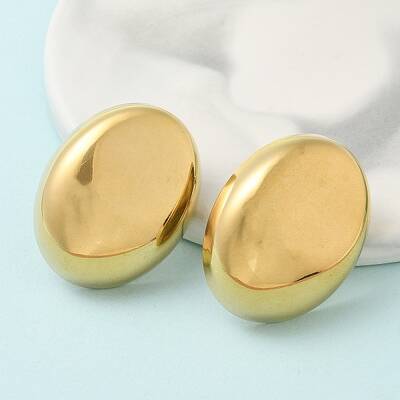 Ion Plating(IP) 304 Stainless Steel Stud Earrings for Women