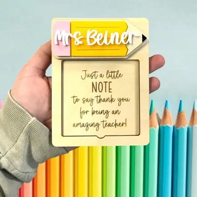 Personalized Sticky Note Holder | Teacher appreciation gift | note holder | teacher appreciation week