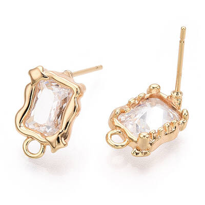 Brass Stud Earring Finding