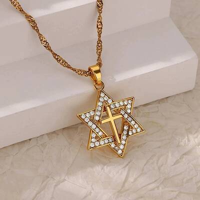 304 Stainless Steel Micro Pave Clear Cubic Zirconia Pendant Necklaces for Women