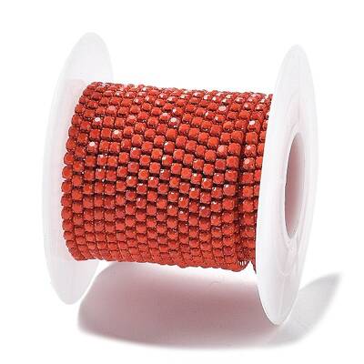Iron Rhinestone Glass Cup Chain