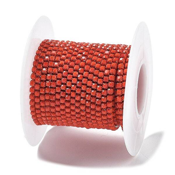 Iron Rhinestone Glass Cup Chain