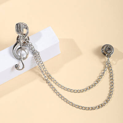Chain Tassel Dangle Brooch Pin