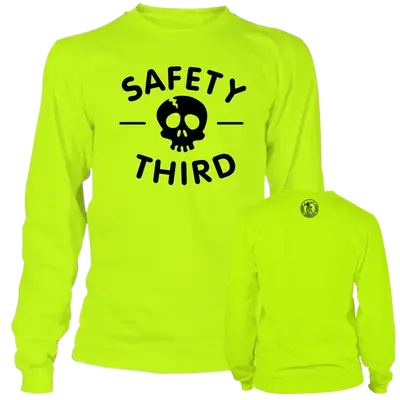 Safety Third - Long Sleeve Hi-Vis T-Shirt