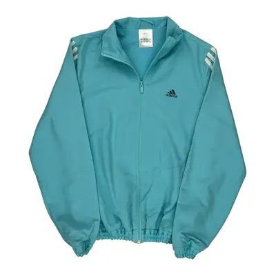 Adidas Track Jacket - Large Blue Polyester