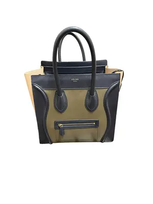 Pre-owned Celine Leather tote bags Mini Tri Color