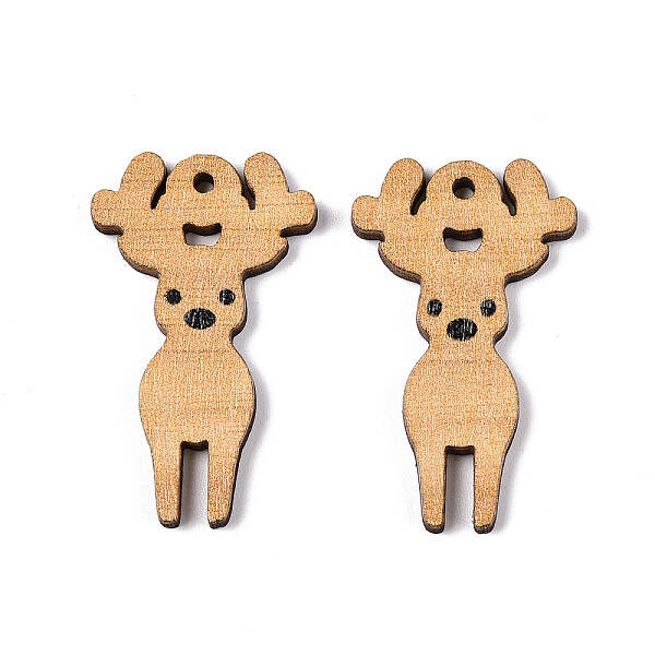 Printed Poplar Wood Pendants