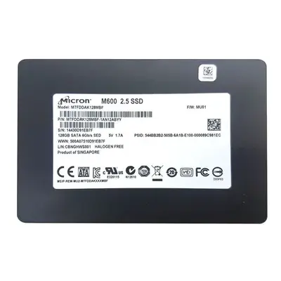 Micron MTFDDAK128MBF | RealSSD M600 128GB Multi-Level Cell SATA 6Gb/s NAND Flash (SED) 2.5-Inch Solid State Drive