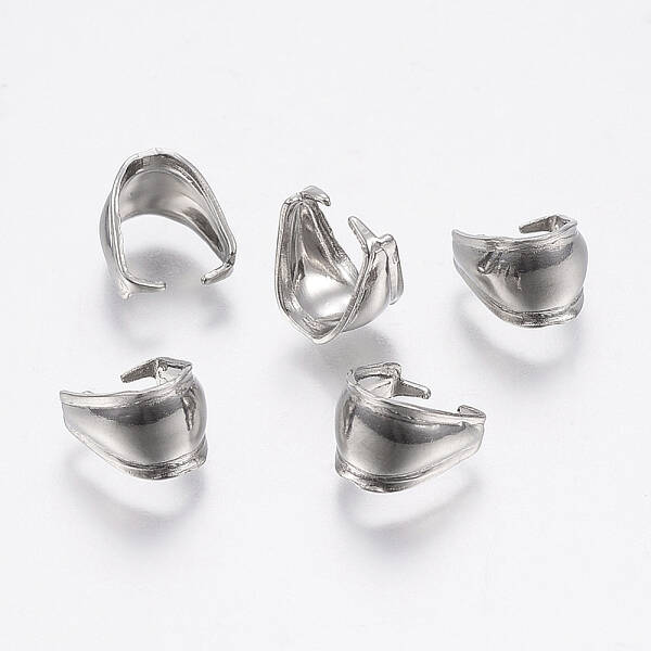 Tarnish Resistant 304 Stainless Steel Snap on Bails