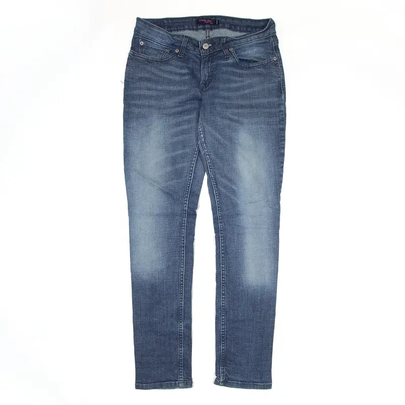 LEVI'S 528 Curvy Cut Jeans Blue Denim Slim Skinny Stone Wash Mens W28 L29