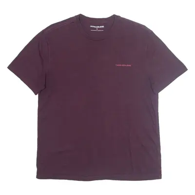 CALVIN KLEIN JEANS Mens T-Shirt Purple M
