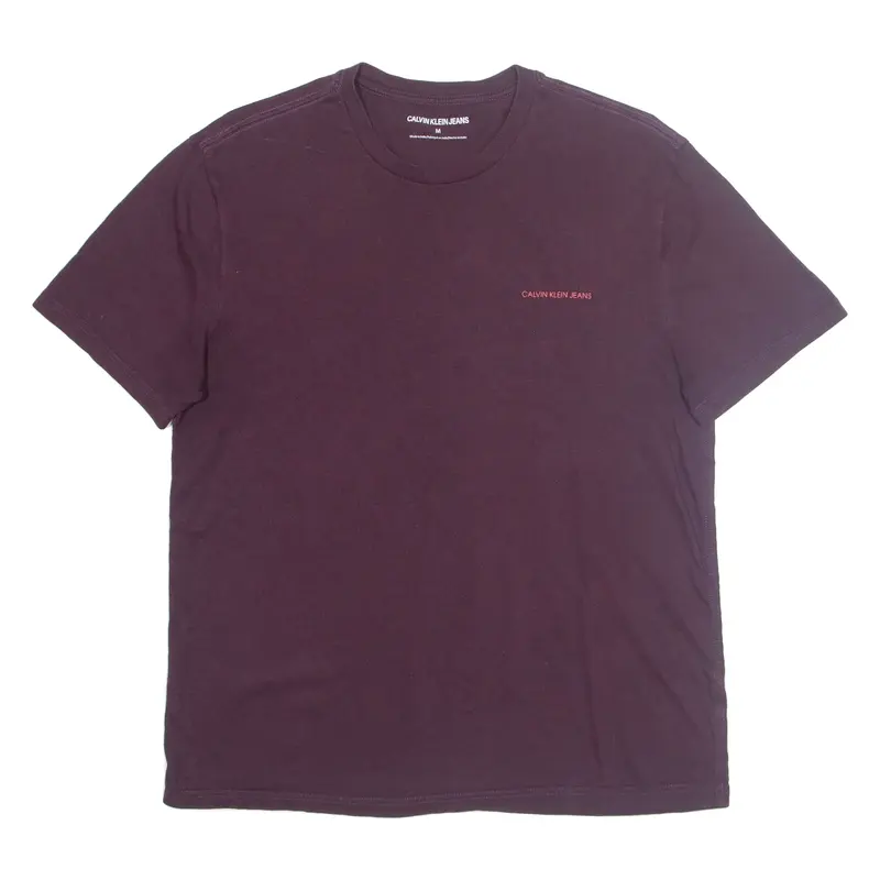 CALVIN KLEIN JEANS Mens T-Shirt Purple M