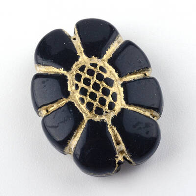 Flower Plating Acrylic Beads