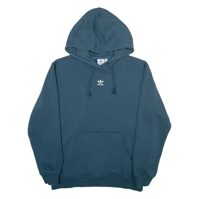 ADIDAS ORIGINALS Womens Blue Hoodie S