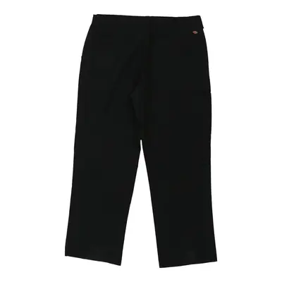 Dickies Double Knee Trousers - 39W 32L Black Cotton Blend