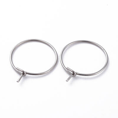 316 Surgical Stainless Steel Hoop Earring Findings