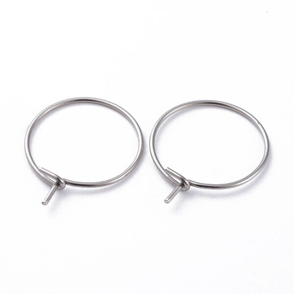 316 Surgical Stainless Steel Hoop Earring Findings