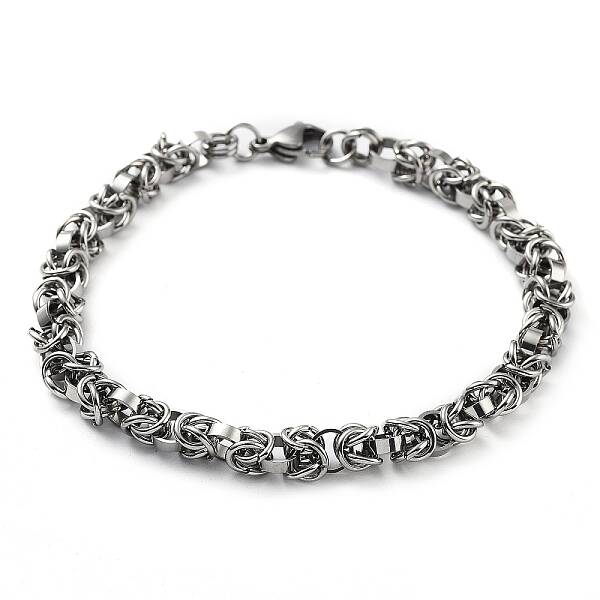 Non-Tarnish 201 Stainless Steel Rope Chain Bracelet