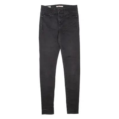 LEVI'S 310 Shaping BIG E Womens Jeans Black Slim Skinny W27 L32