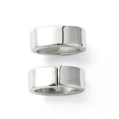Non-Tarnish 201 Stainless Steel Slide Charms/Slider Beads