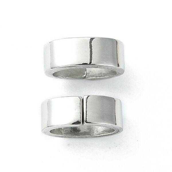 Non-Tarnish 201 Stainless Steel Slide Charms/Slider Beads