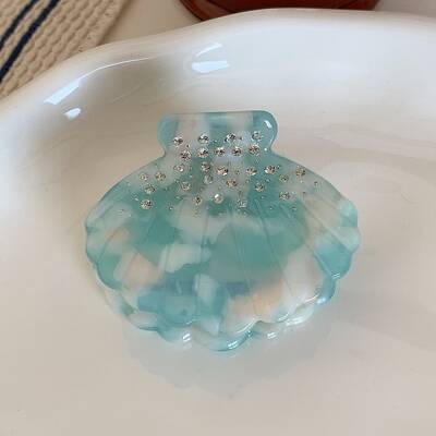 Shell Shape Cellulose Acetate(Resin) Claw Hair Clips