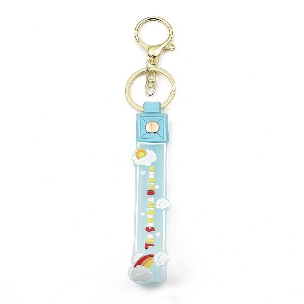Cloud PVC Rope Keychains