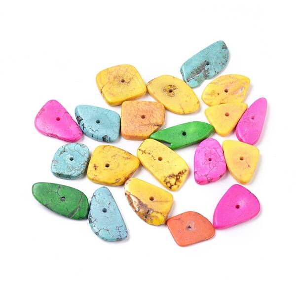 Natural Howlite Chip Beads Strands