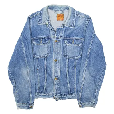 MARLBORO Mens Denim Jacket Blue L