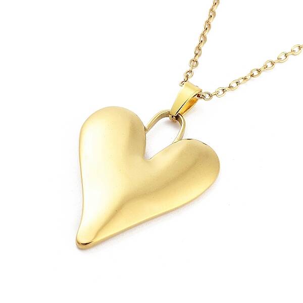 Heart 304 Stainless Steel Pendant Necklaces