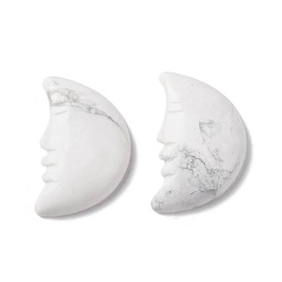 Natural Howlite Cabochons