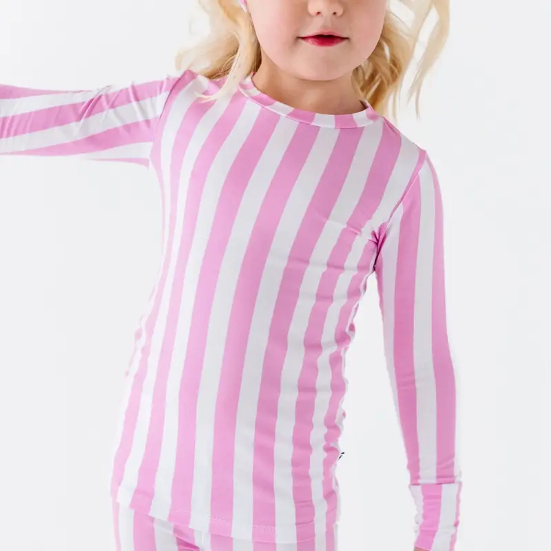 Tickle Me Pink Two-Piece Pajama Set