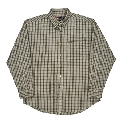 Chaps Ralph Lauren Checked Shirt - XL Beige Cotton