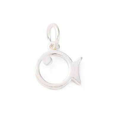 925 Sterling Silver Hollow Fish Charms