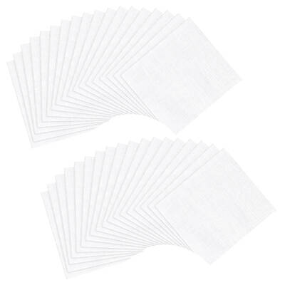 100 Pcs White Cotton Fabric