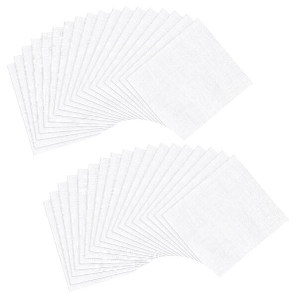 100 Pcs White Cotton Fabric