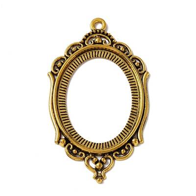 Zinc Alloy Pendant Cabochon Settings