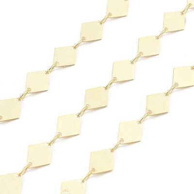 Brass Rhombus Link Chains