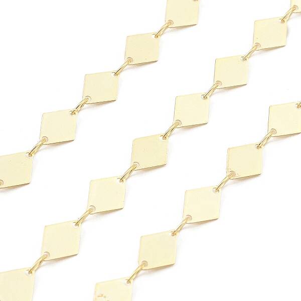 Brass Rhombus Link Chains