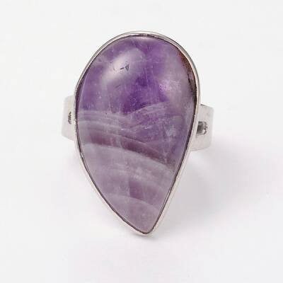 Adjustable Gemstone Brass Rings
