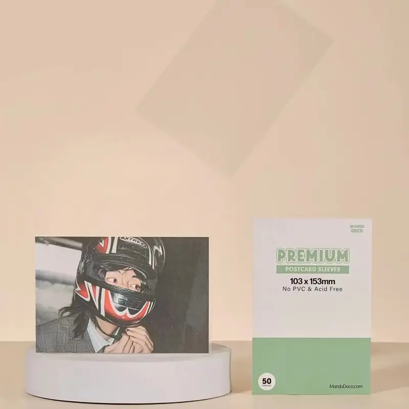 Premium Postcard Sleeves - Green Version (103X153MM)